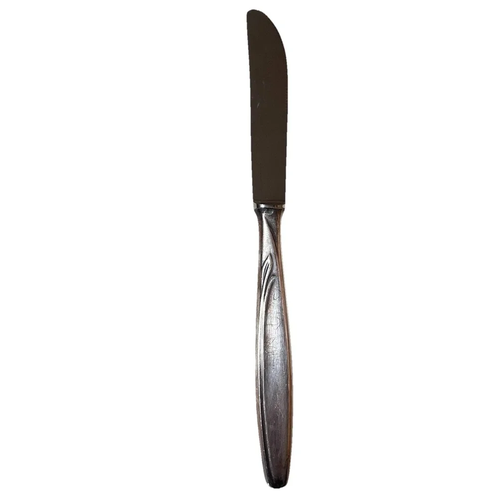 VERY RARE 1939 Art Nouveau Bader‎ 100 Heavy German Silverplate Flatware Knife